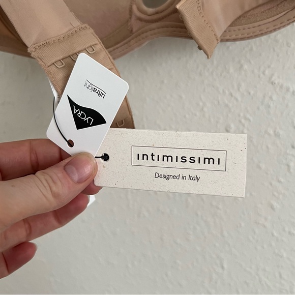 Intimmisimi Monica push-up bandeau bra in ultralight microfiber soft beige - Picture 3 of 4